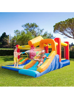 Castelo Insuflável de Escorrega Duplo