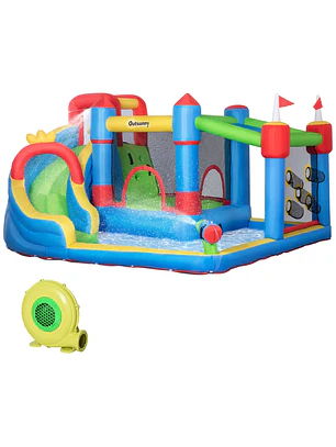 Castelo Insuflável com Escorrega & Trampolim