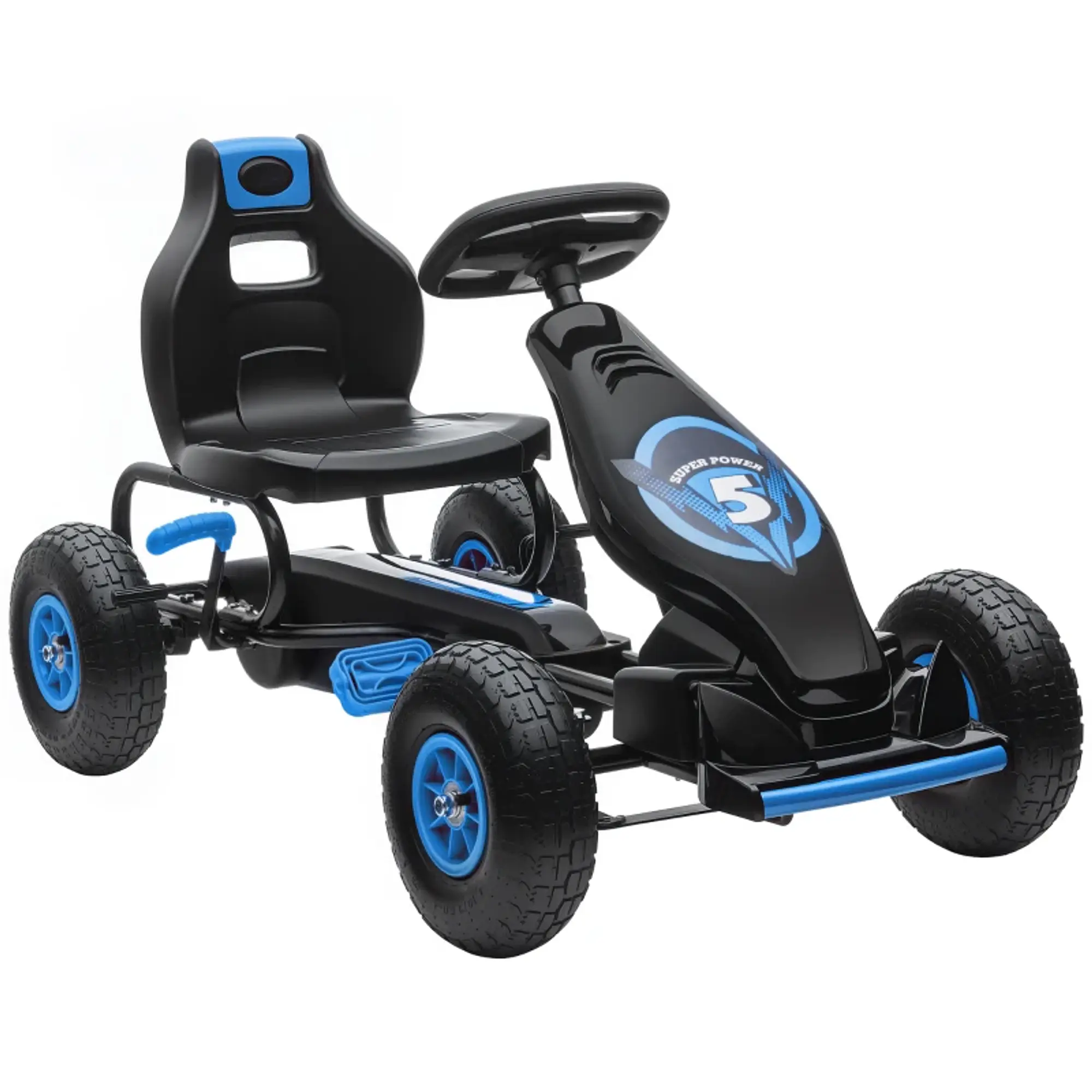 Kart a Pedais para Crianças 5-12 Anos com Travão de Mão 11
