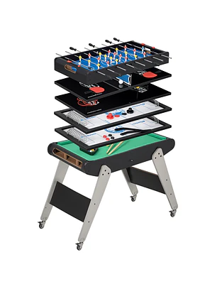 Mesa de Jogos 6 em 1 com Rodas