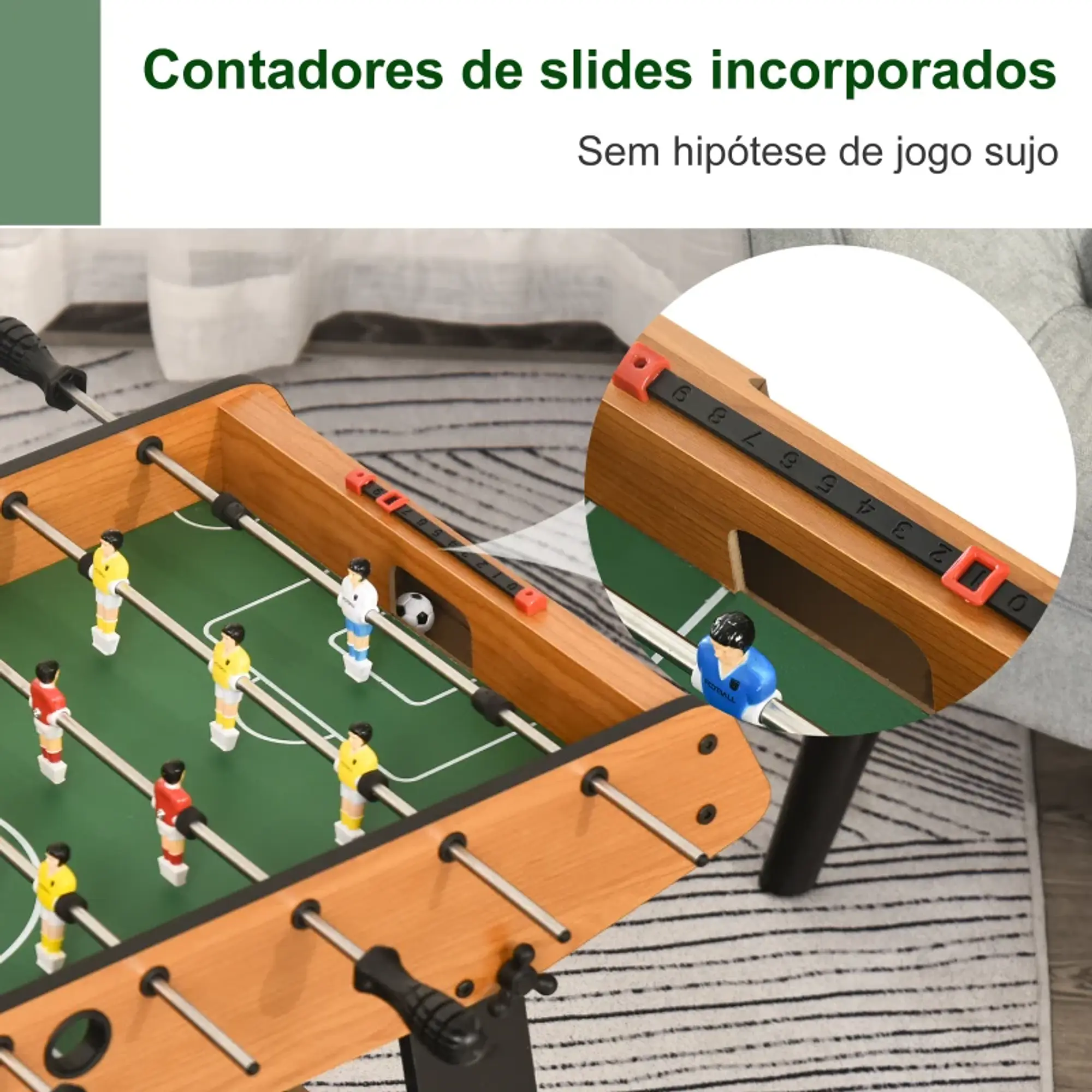 Mini mesa de Matraquilhos Dobrável 98x42x62,5  9