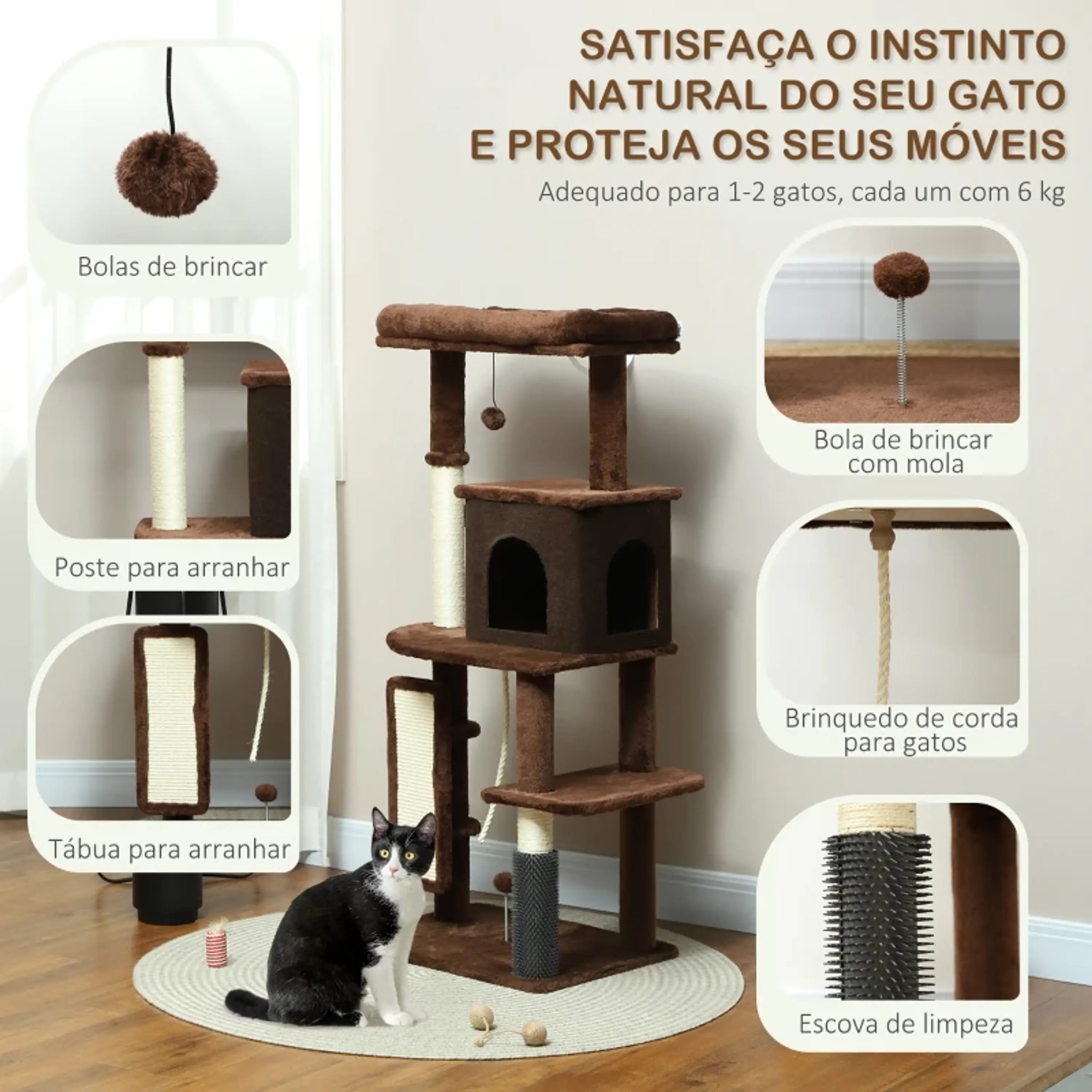 Arranhador para Gatos  132 cm 6