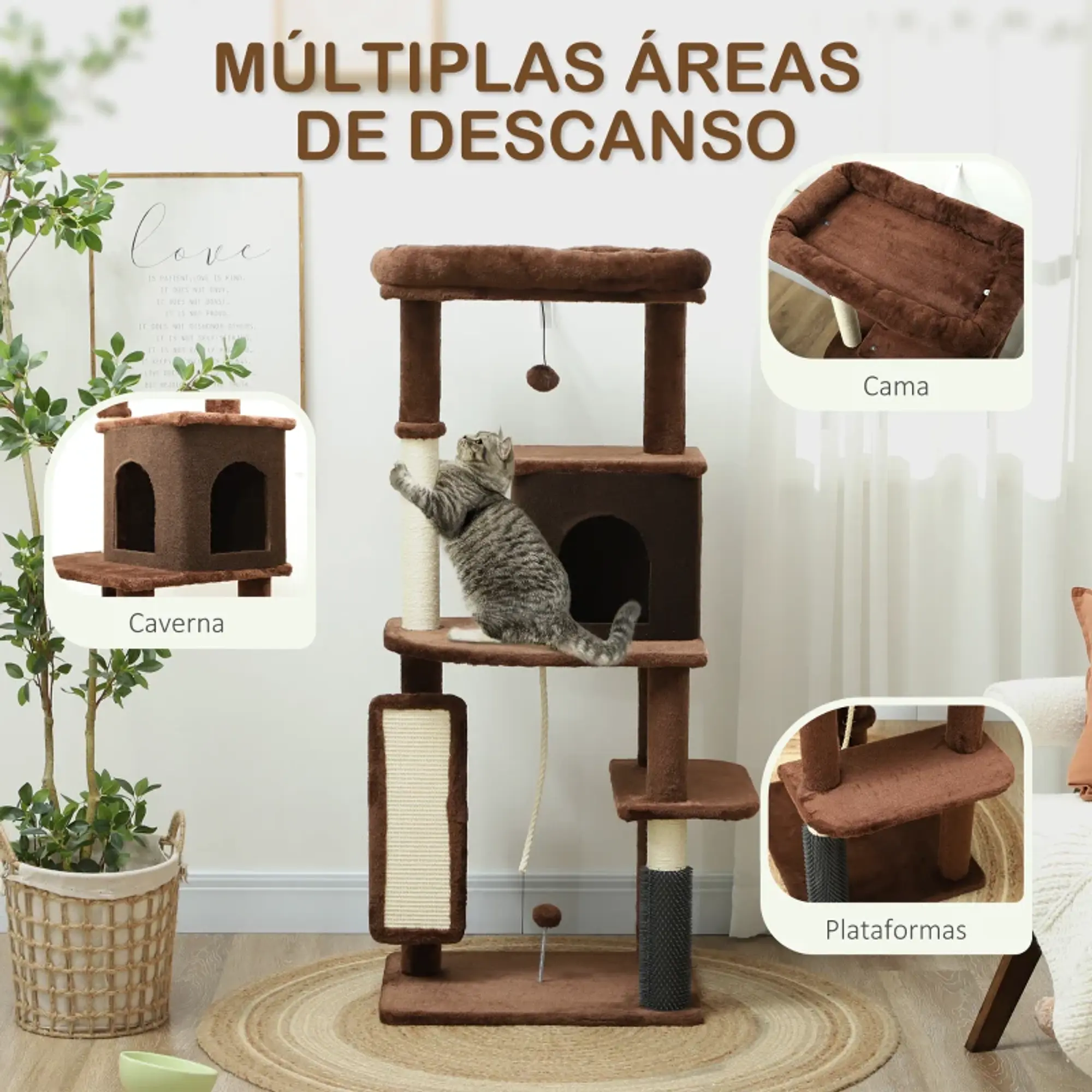 Arranhador para Gatos  132 cm 11