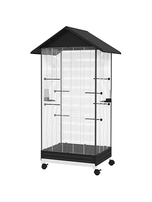 Gaiola para Pássaros Metálica 79x65x155 cm