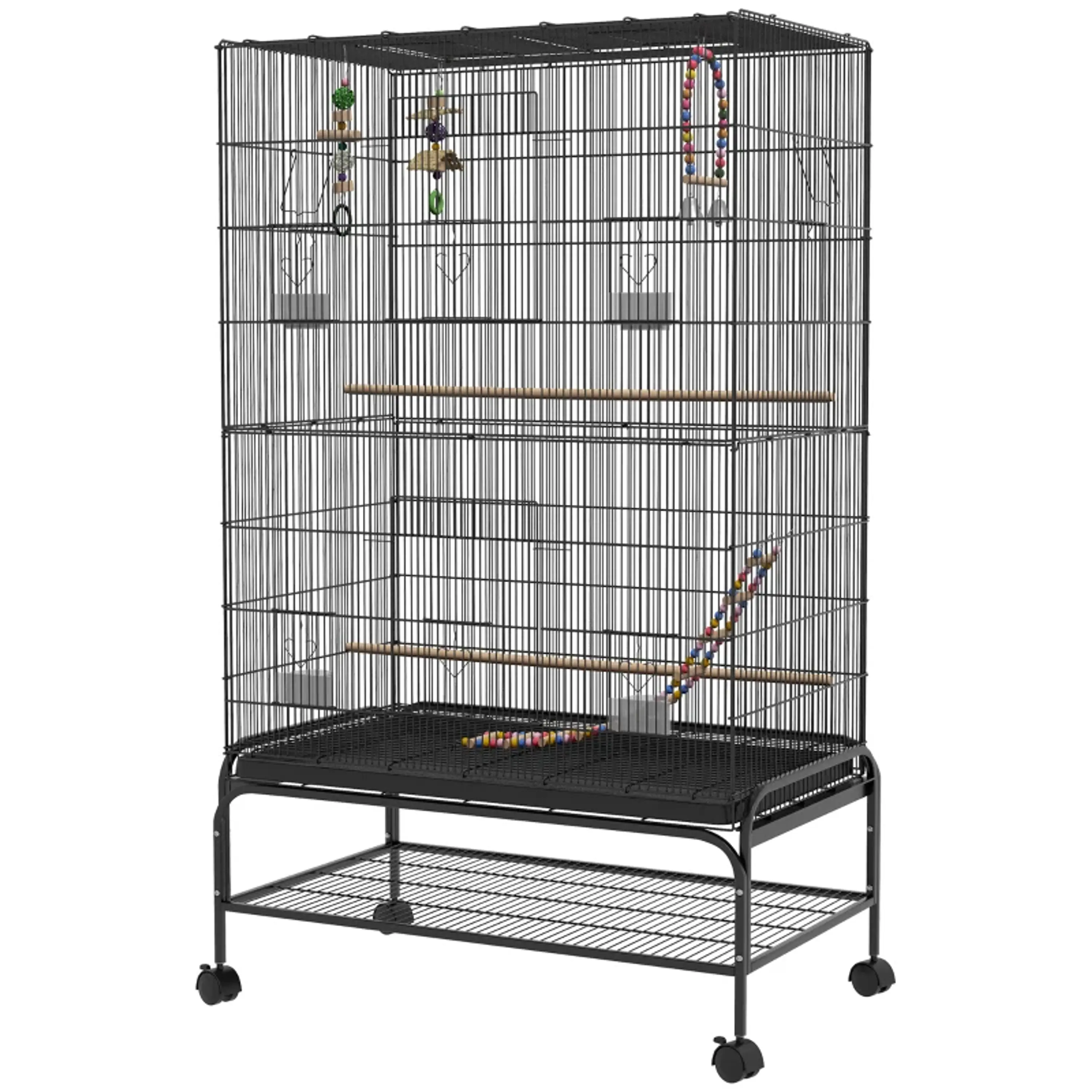 Gaiola para Pássaros com Rodas 97x58x160 cm 9
