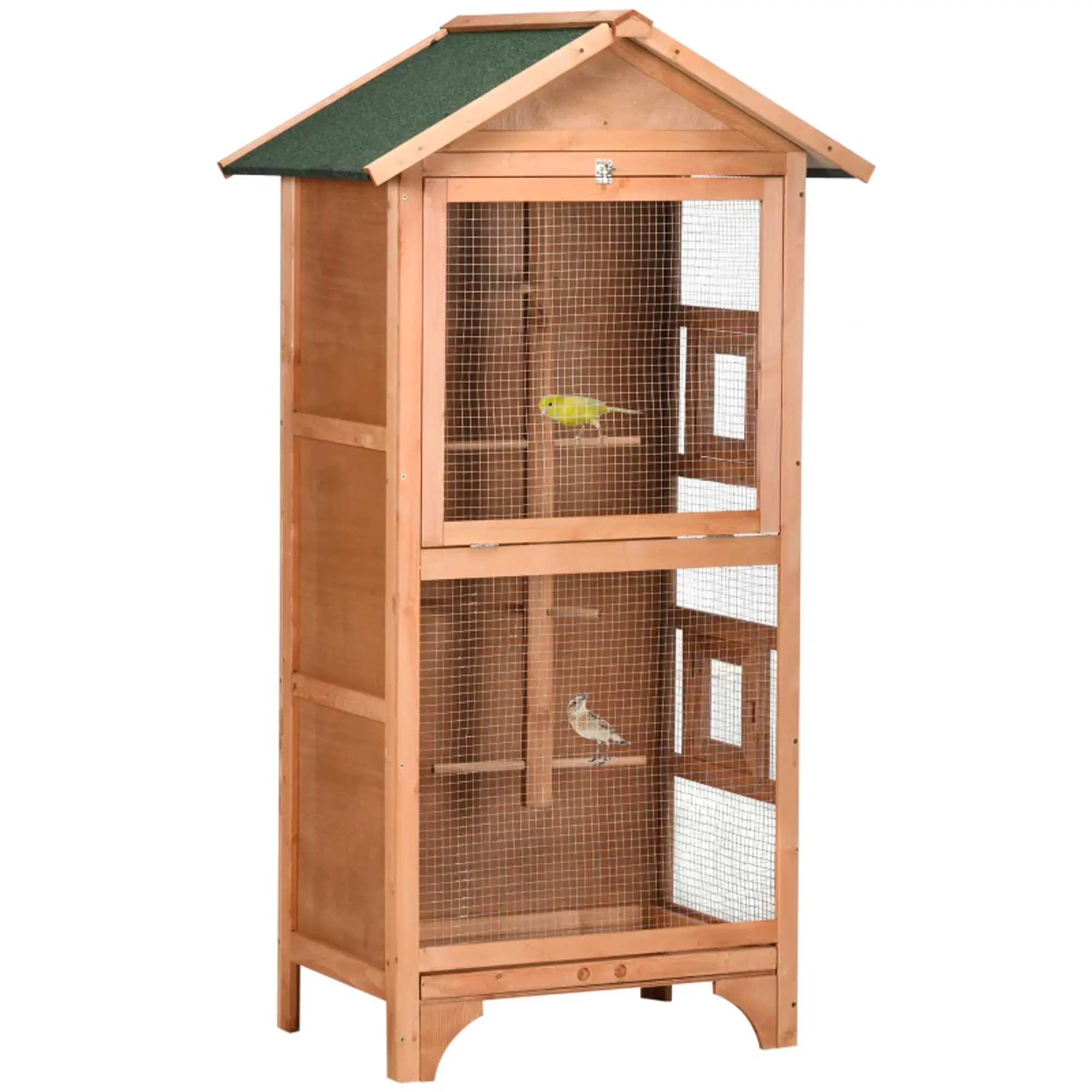 Gaiola de Madeira Natural  80,5x57x153 cm  1