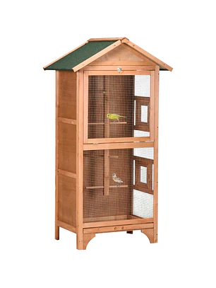 Gaiola de Madeira Natural  80,5x57x153 cm 
