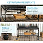 Gaiola full extras 83x53x180 cm Preto - Thumbnail 4