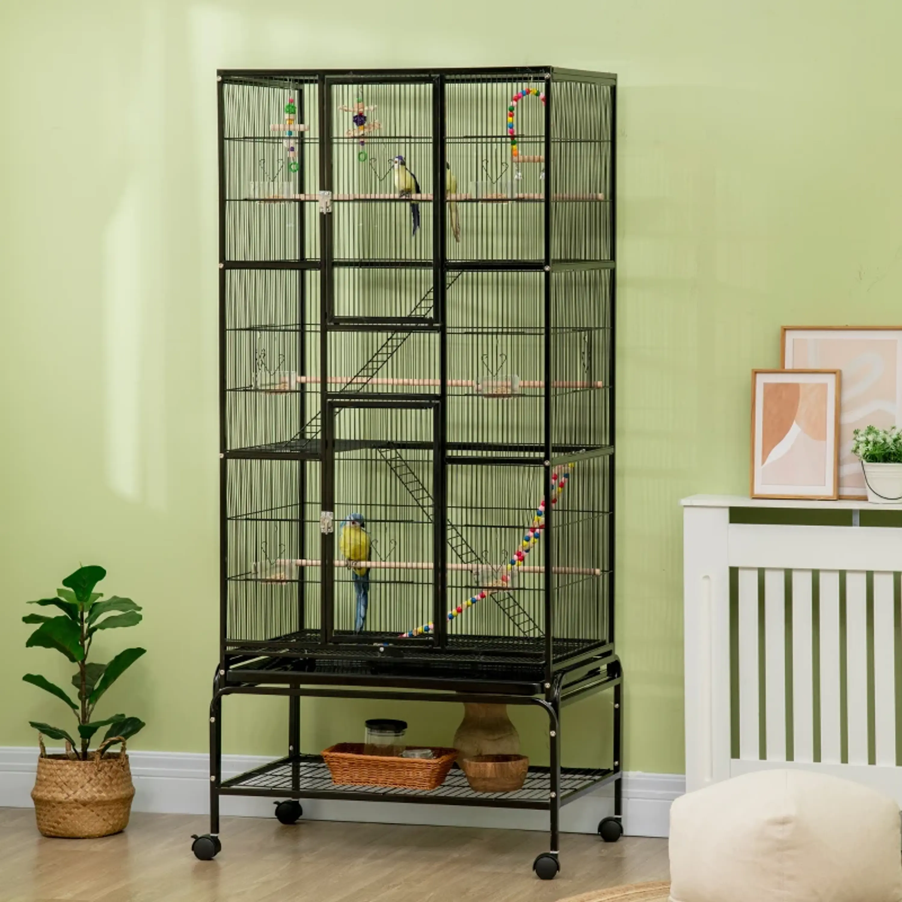 Gaiola full extras 83x53x180 cm Preto 10