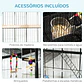 Gaiola full extras 83x53x180 cm Preto - Thumbnail 6