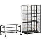 Gaiola full extras 83x53x180 cm Preto - Thumbnail 7