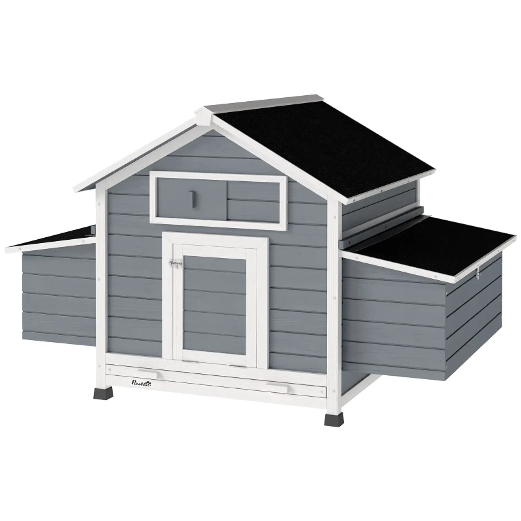 Galinheiro de Madeira para Exterior com 2 Ninhos 150x100x96,5 cm 6