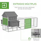 Galinheiro de Madeira para 4-6 galinhas com Ninhos Área Aberta de 2,25 ㎡ - Thumbnail 10