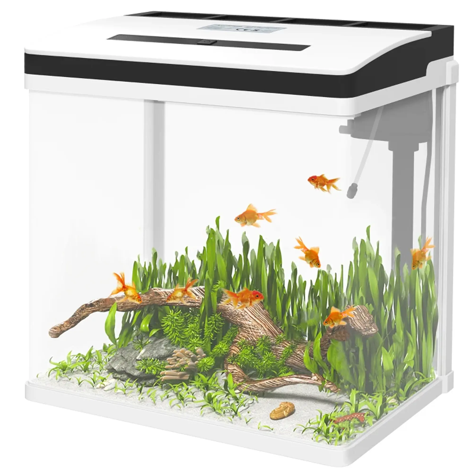 Aquário de Cristal de 28L com Sistema de Filtração 1