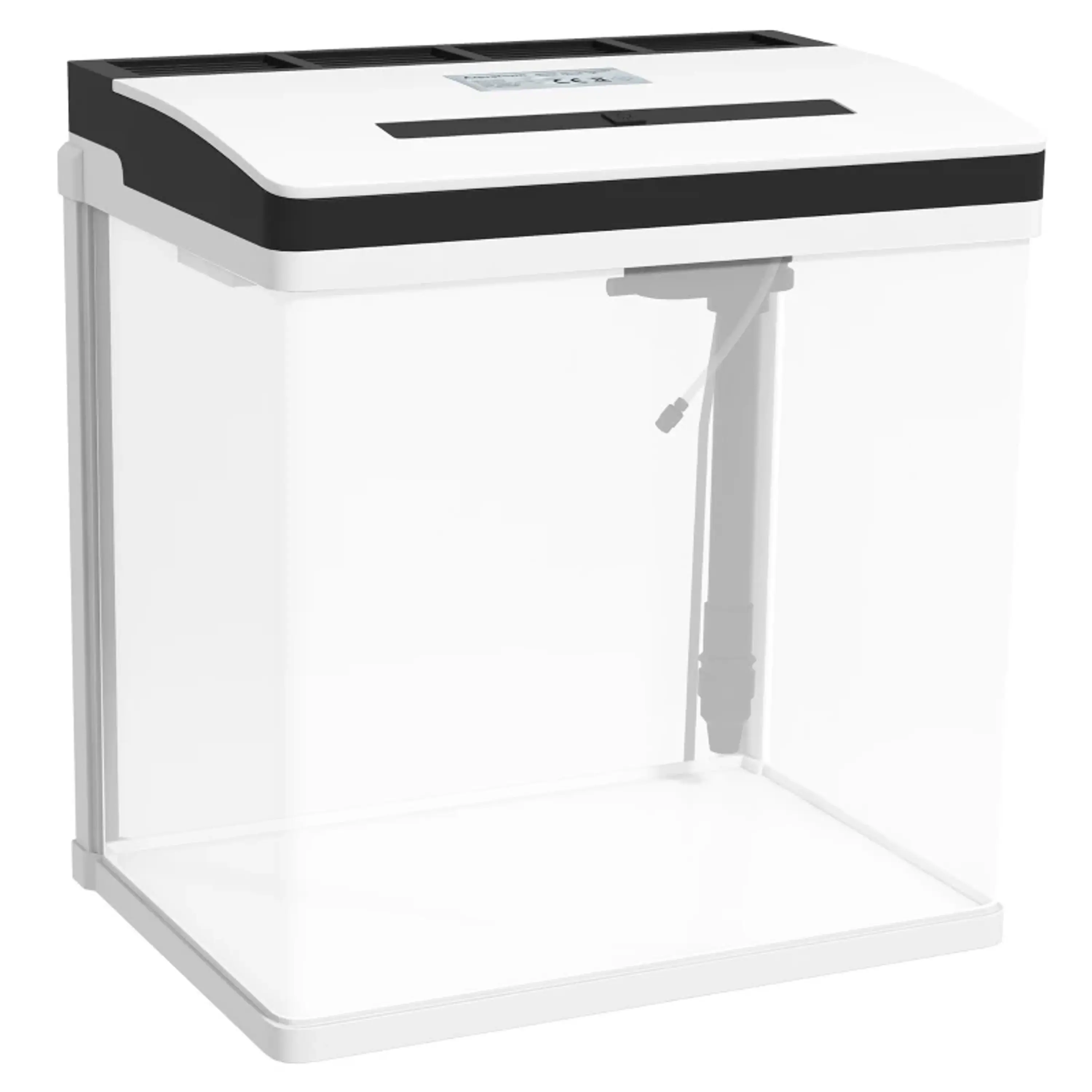 Aquário de Cristal de 28L com Sistema de Filtração 4