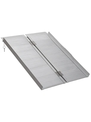 Rampa Dobrável para Cadeiras de Rodas 91 cm Carga 270 kg Antiderrapante 