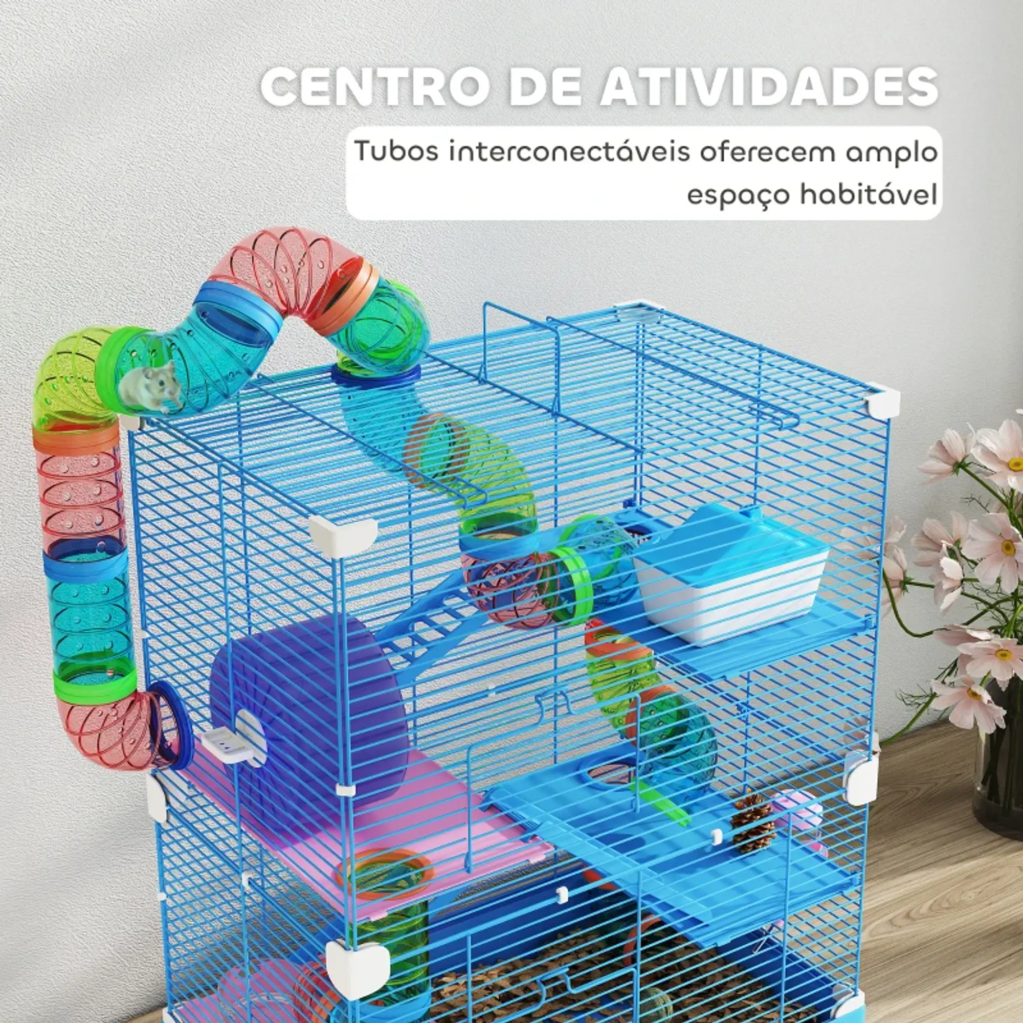 Gaiola para Hamsters com Túnel 8