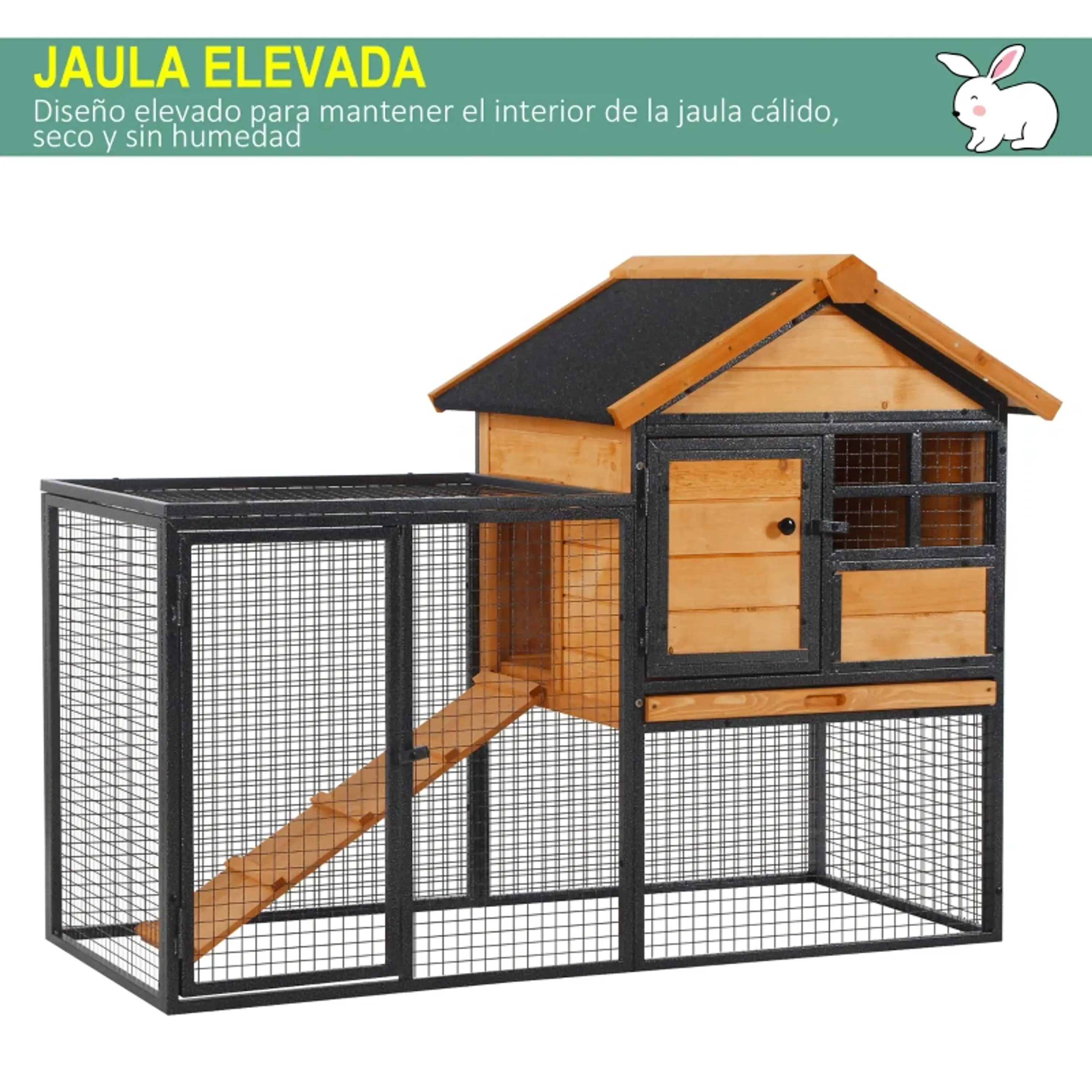 Coelheira para pequenos animais de estimação de 2 níveis 11