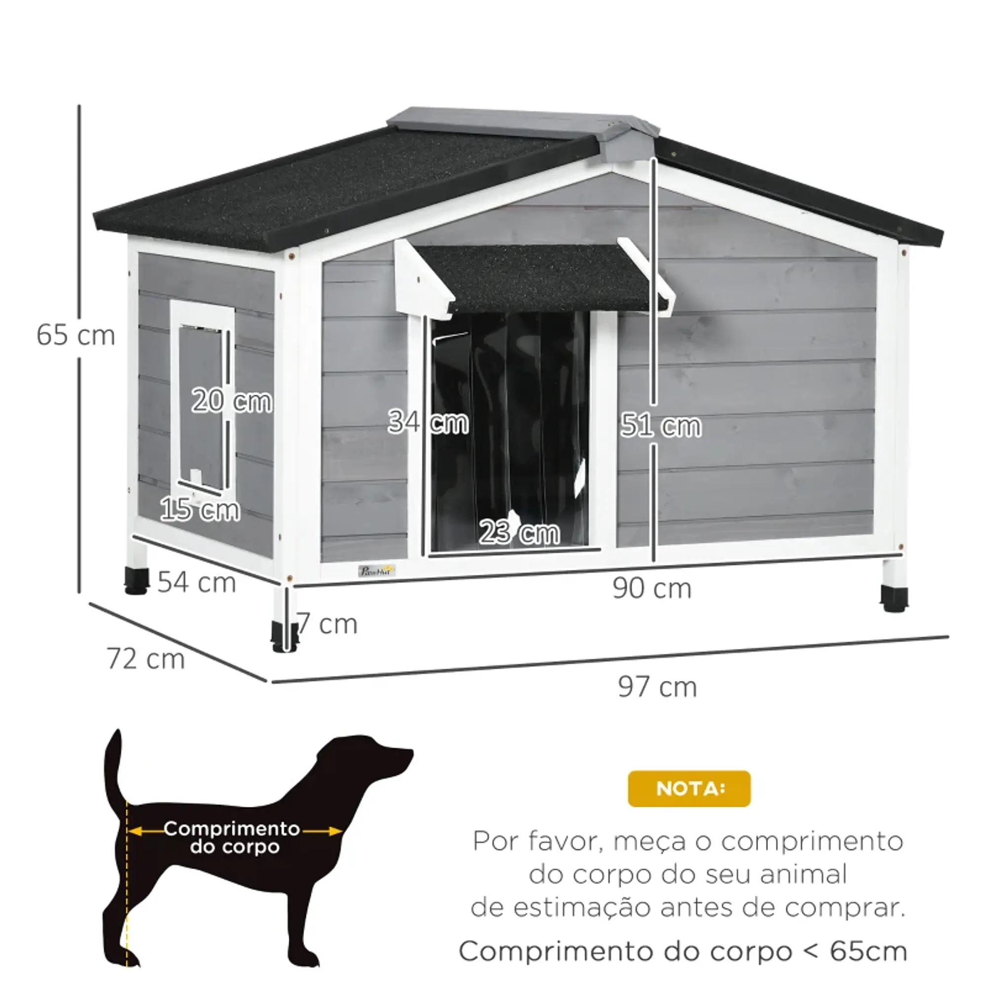 Casota para cão - Madeira  4