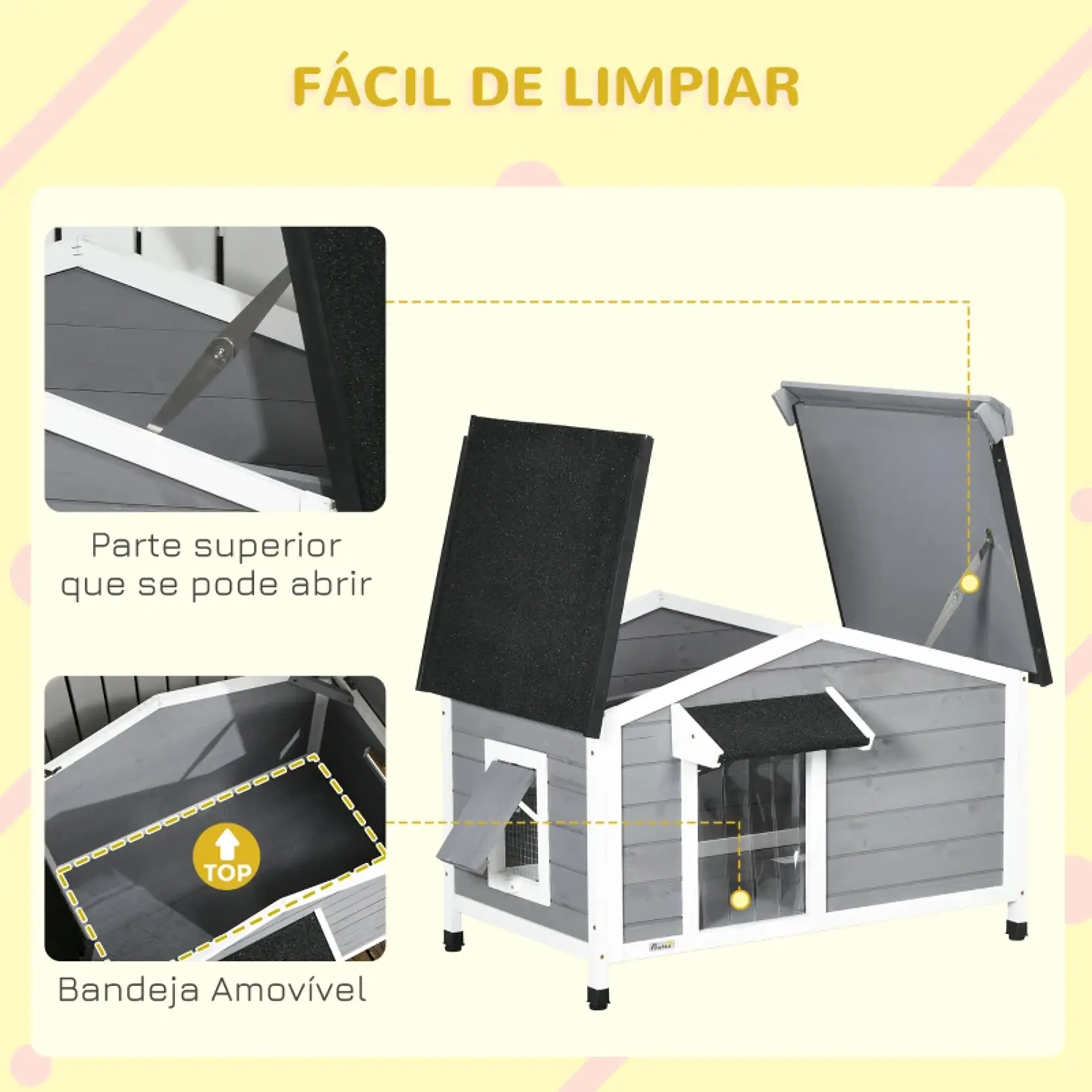 Casota para cão - Madeira  9