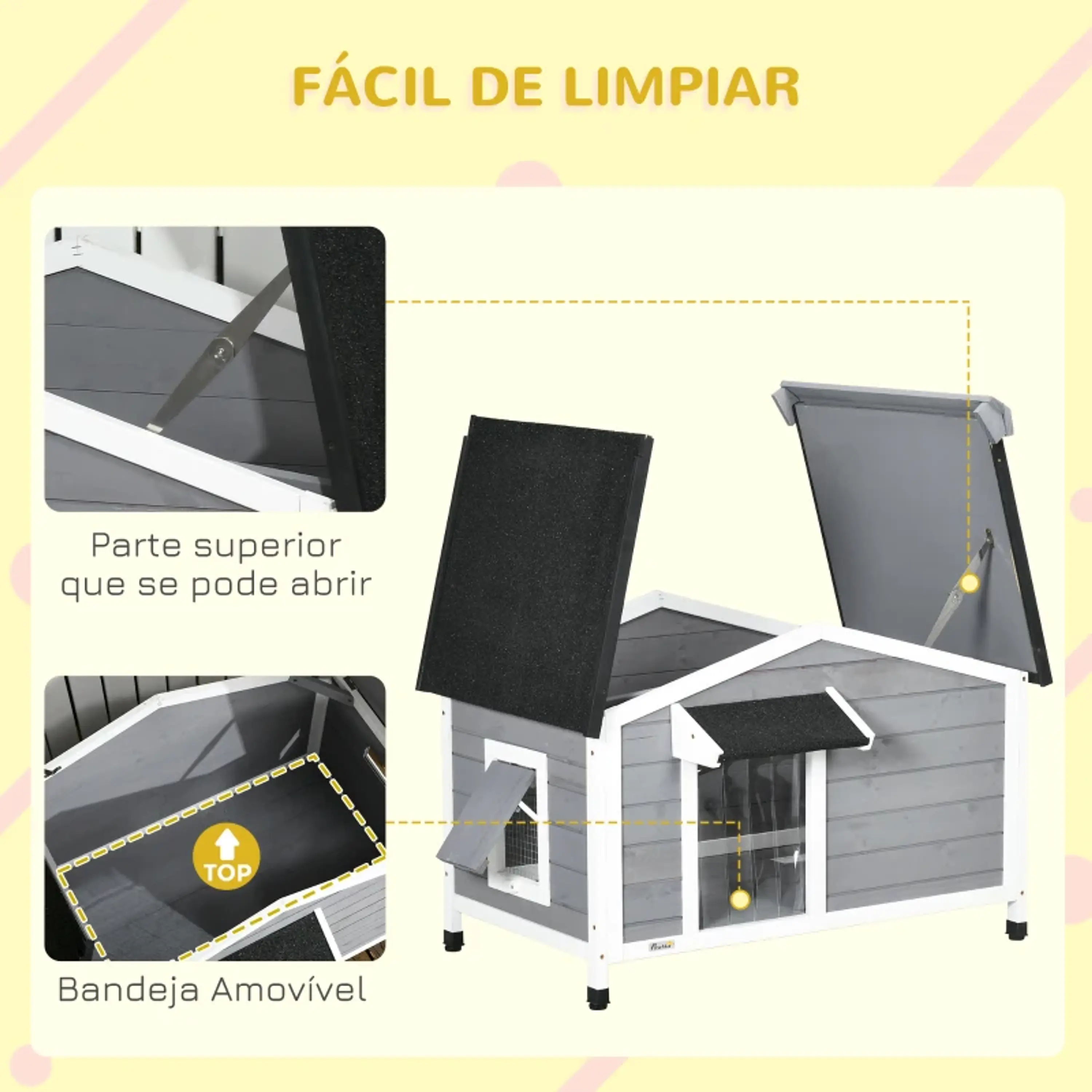 Casota para cão - Madeira  9