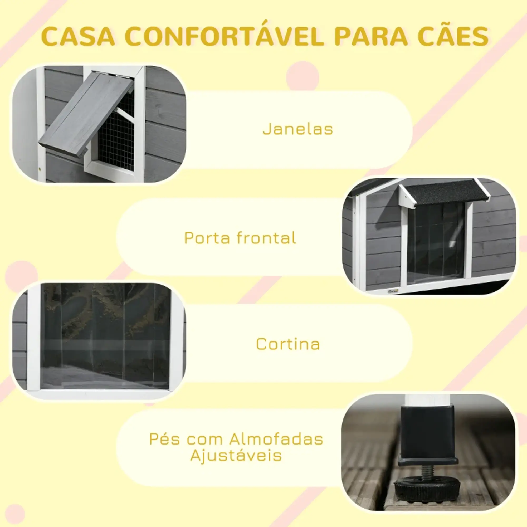 Casota para cão - Madeira  10