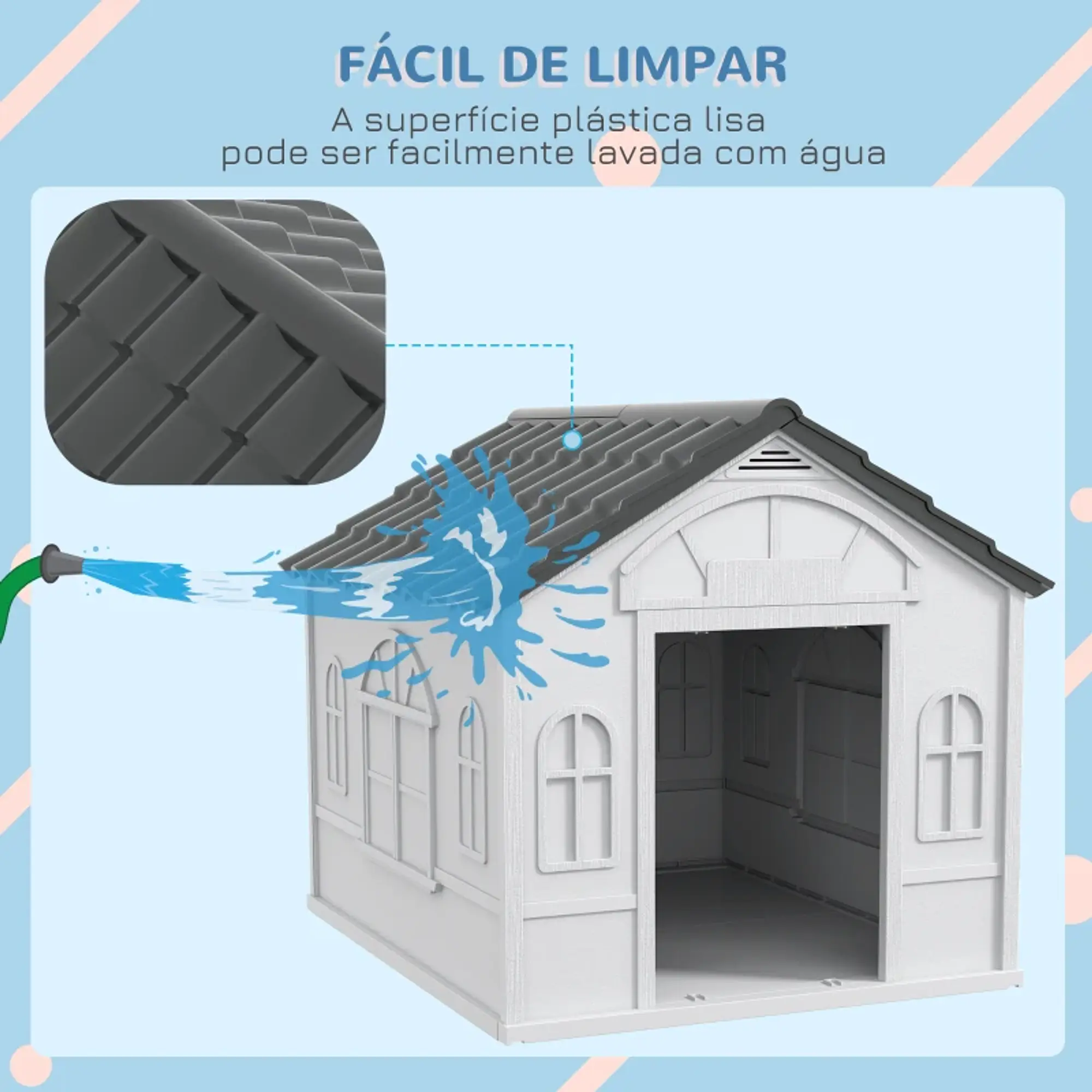 Casota para Cães 84,2x98,2x82 cm - Polipropileno 7