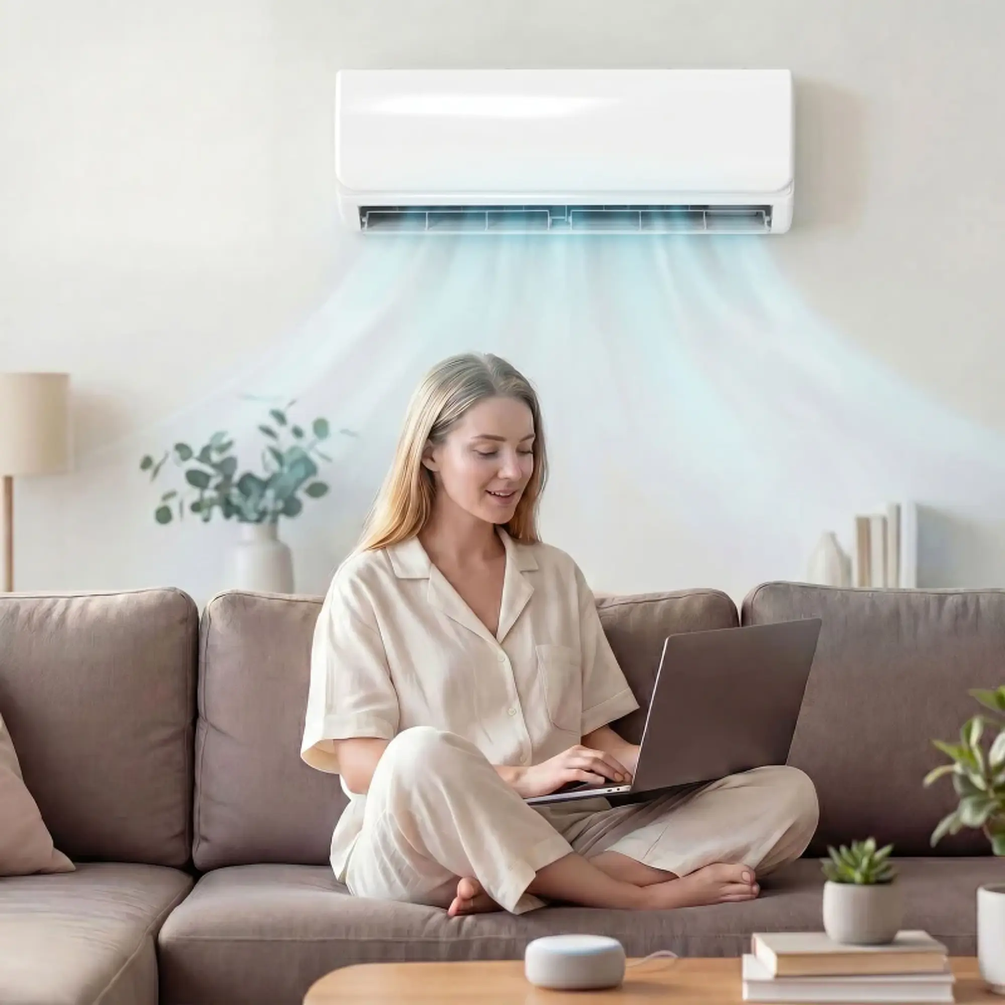 Ar Condicionado A++ Split Inverter 12.000 BTU  Wi-Fi e Controlo por Voz para 18 m² com Kit de Instalação 3