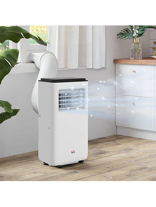 Ar Condicionado Portátil 10000 BTU 2900W Arrefecedor Ventilador Desumidificador 5 em 1 para Quarto 22m²