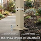 Pérgola de Jardim 385x295x225 cm com Teto Ondulado 4 Cortinas Removíveis Proteção UPF50+ - Thumbnail 4