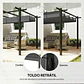 Pérgola de Jardim 4x3 m com Telhado Retrátil Estrutura de Alumínio UPF30+ - Thumbnail 8