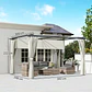 Pérgola com Teto Retrátil 3,9x3x2,2 m Paredes Laterais Tecido de Poliéster Anti UV  - Thumbnail 3