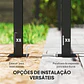 Pérgola com Teto Retrátil 3,9x3x2,2 m Paredes Laterais Tecido de Poliéster Anti UV  - Thumbnail 10
