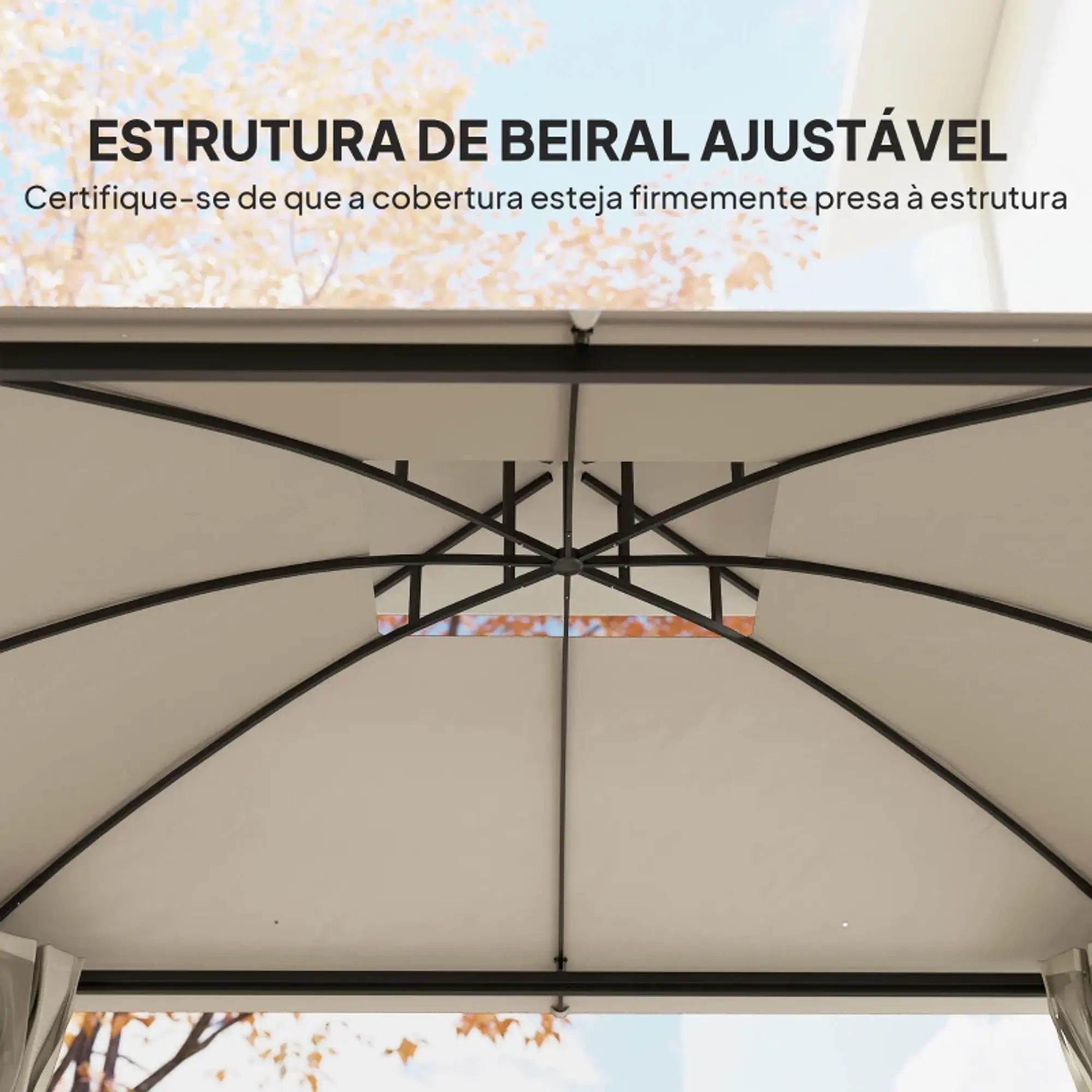 Pérgola de Jardim 370x303x290 cm Anti-UV  6