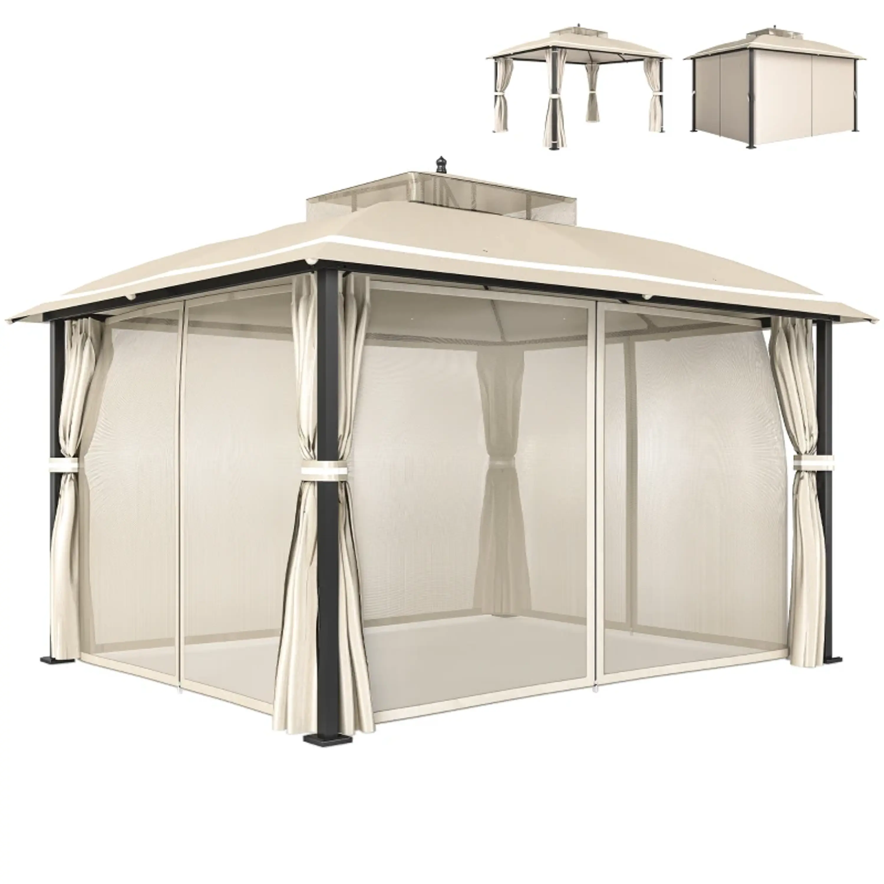 Pérgola de Jardim 370x303x290 cm Anti-UV  8