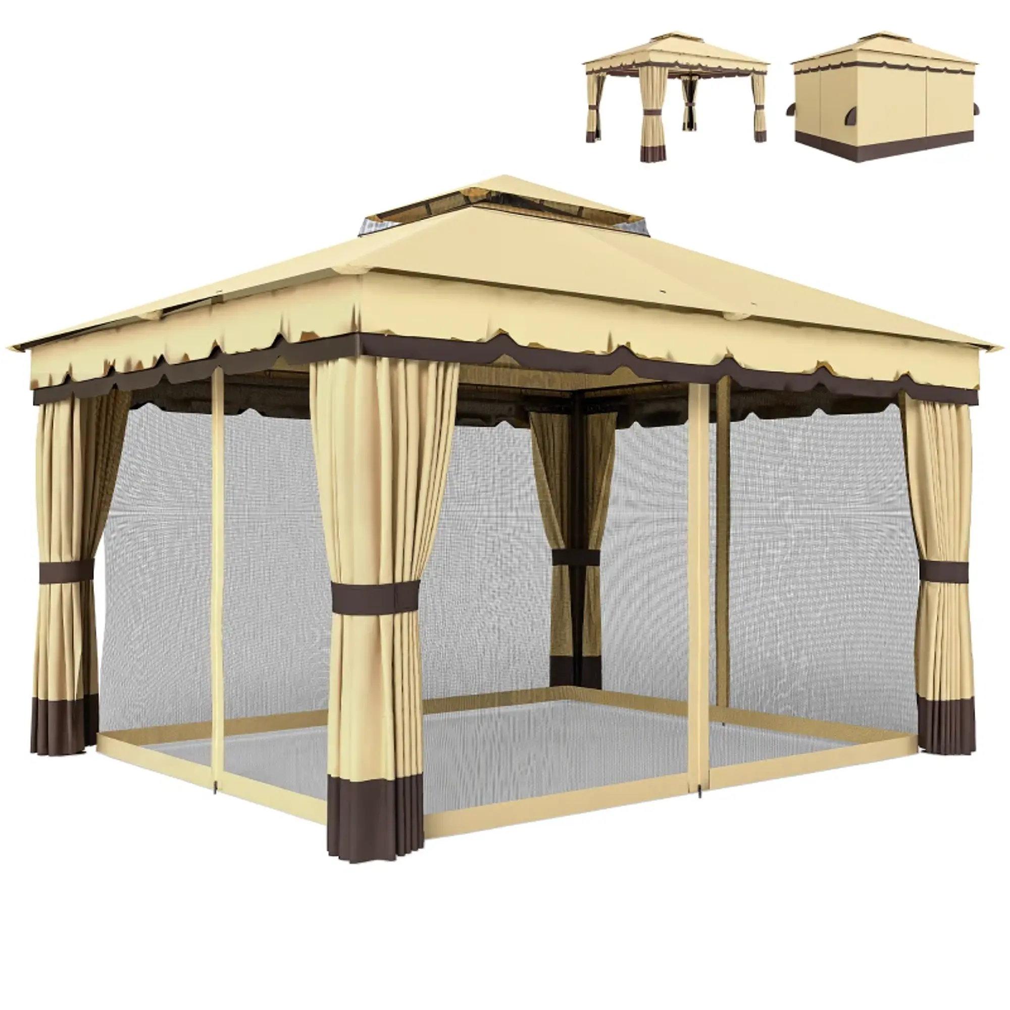 Pérgola de Jardim 3,7x3 m com  UV30+ 1