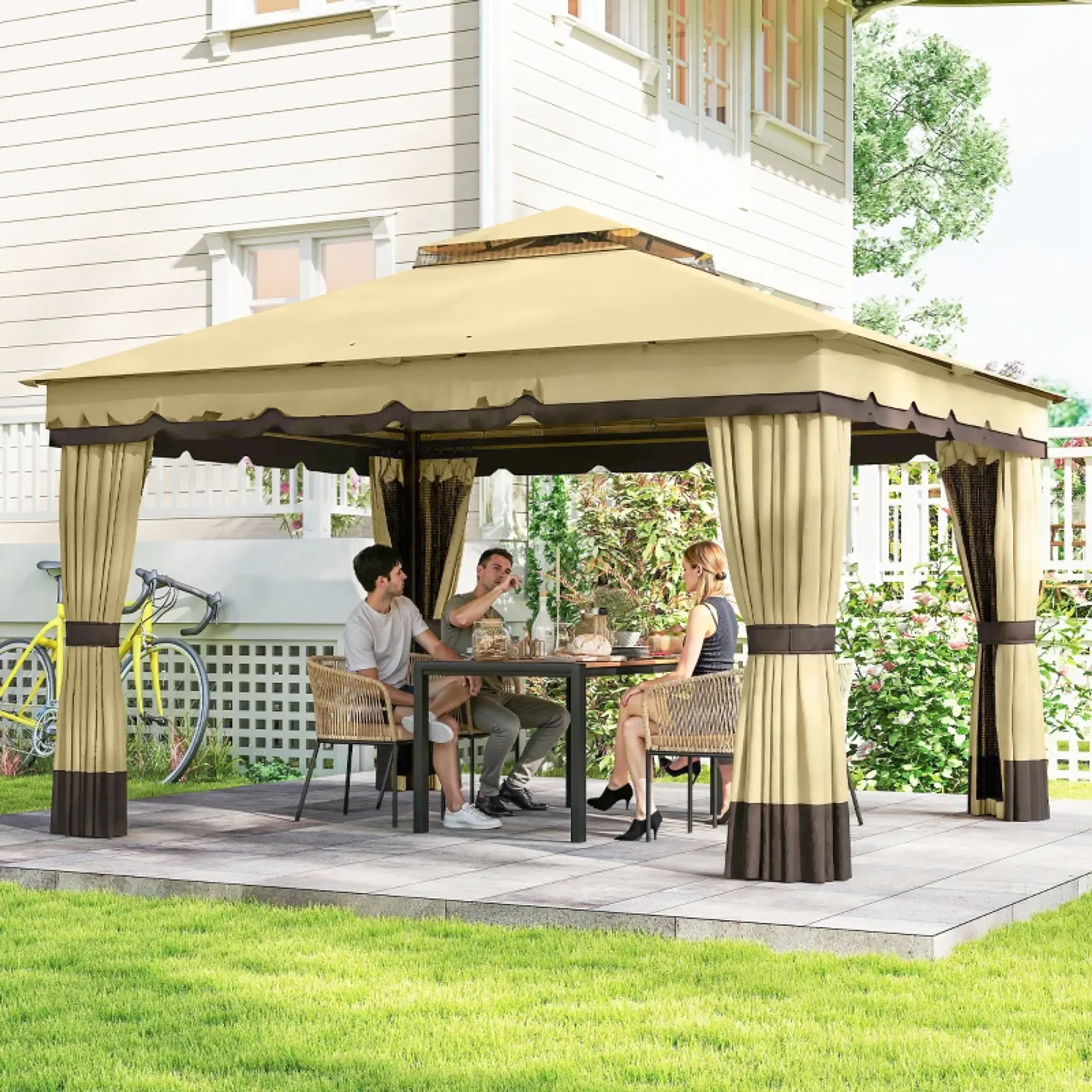 Pérgola de Jardim 3,7x3 m com  UV30+ 6