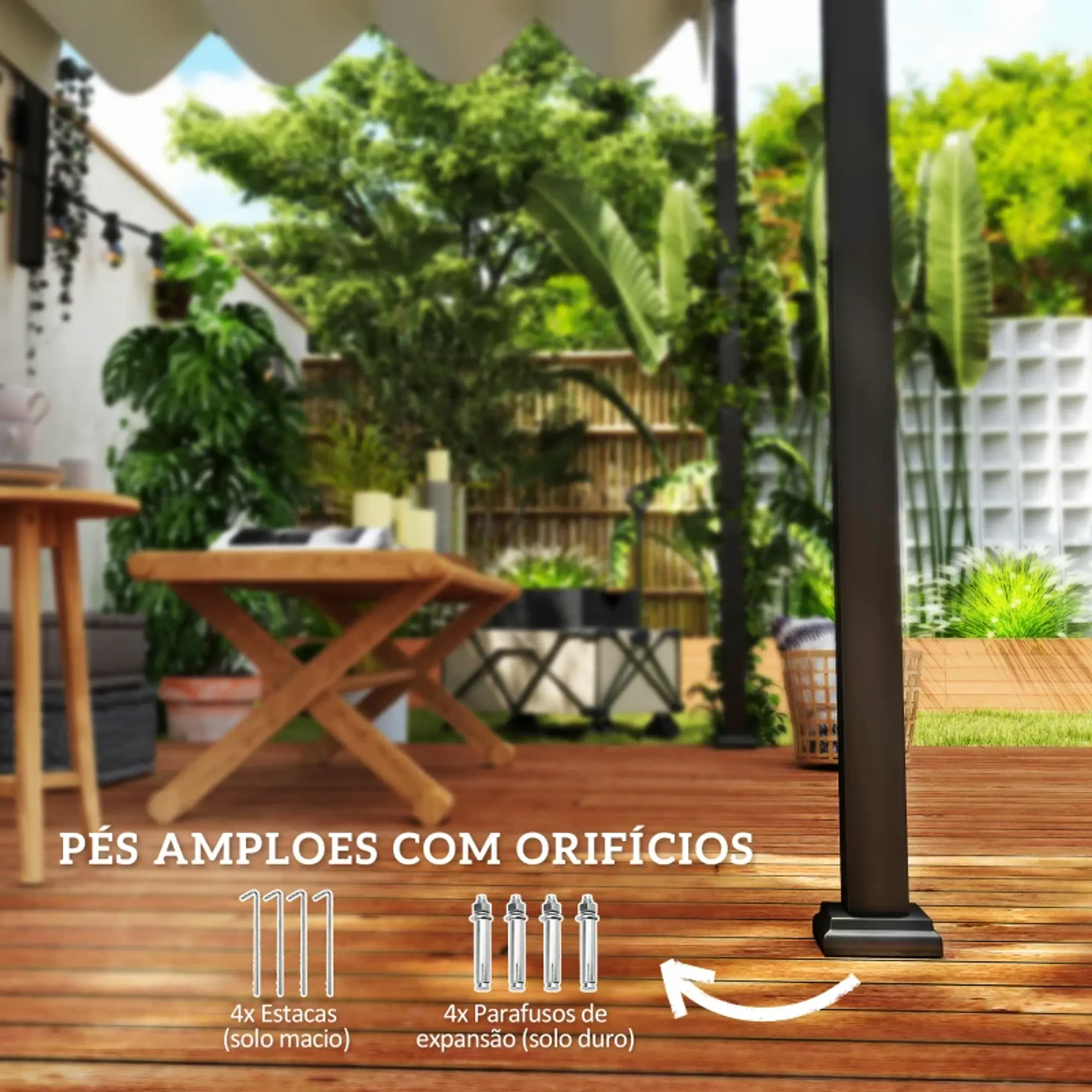 Pérgola de Parede 297x211x220 cm 10
