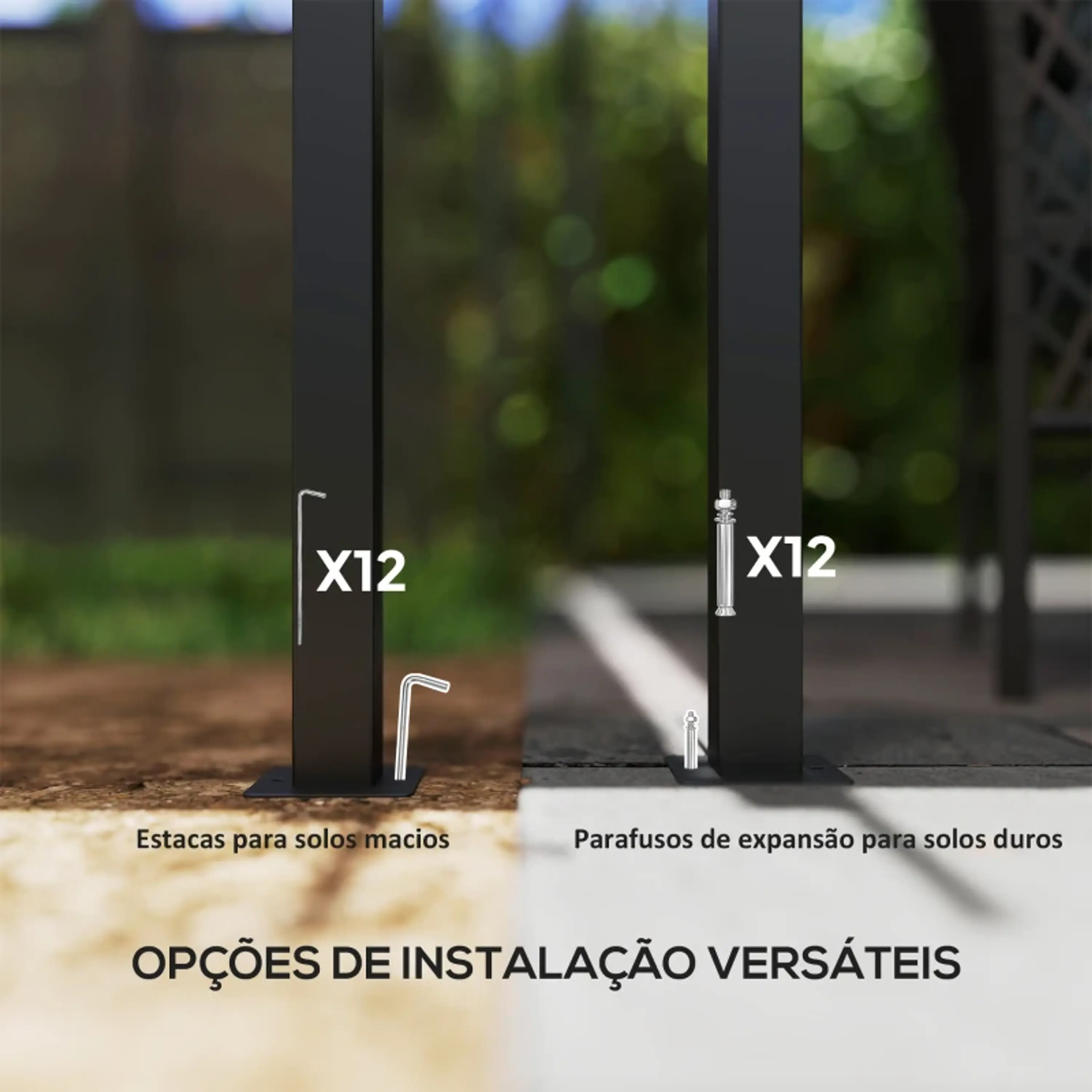 Pérgola com Teto Retrátil de Alumínio 588x297x230 cm  9