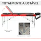 Marquesa de Massagem Dobrável e Portátil com Altura Ajustável Apoio para a Cabeça e Apoio para os Braços 215x60x61-84 cm - Thumbnail 6