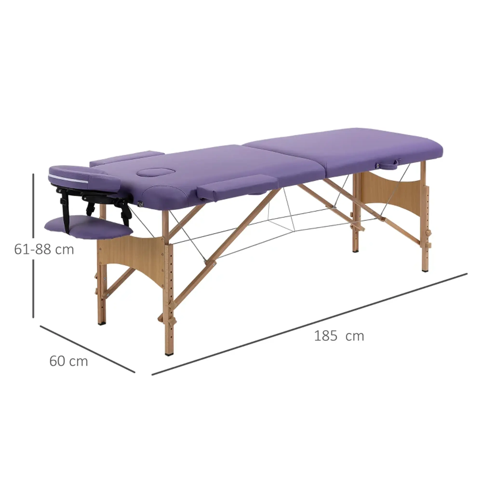 Marquesa de Massagem Dobrável  Profissional 185x60 cm 4