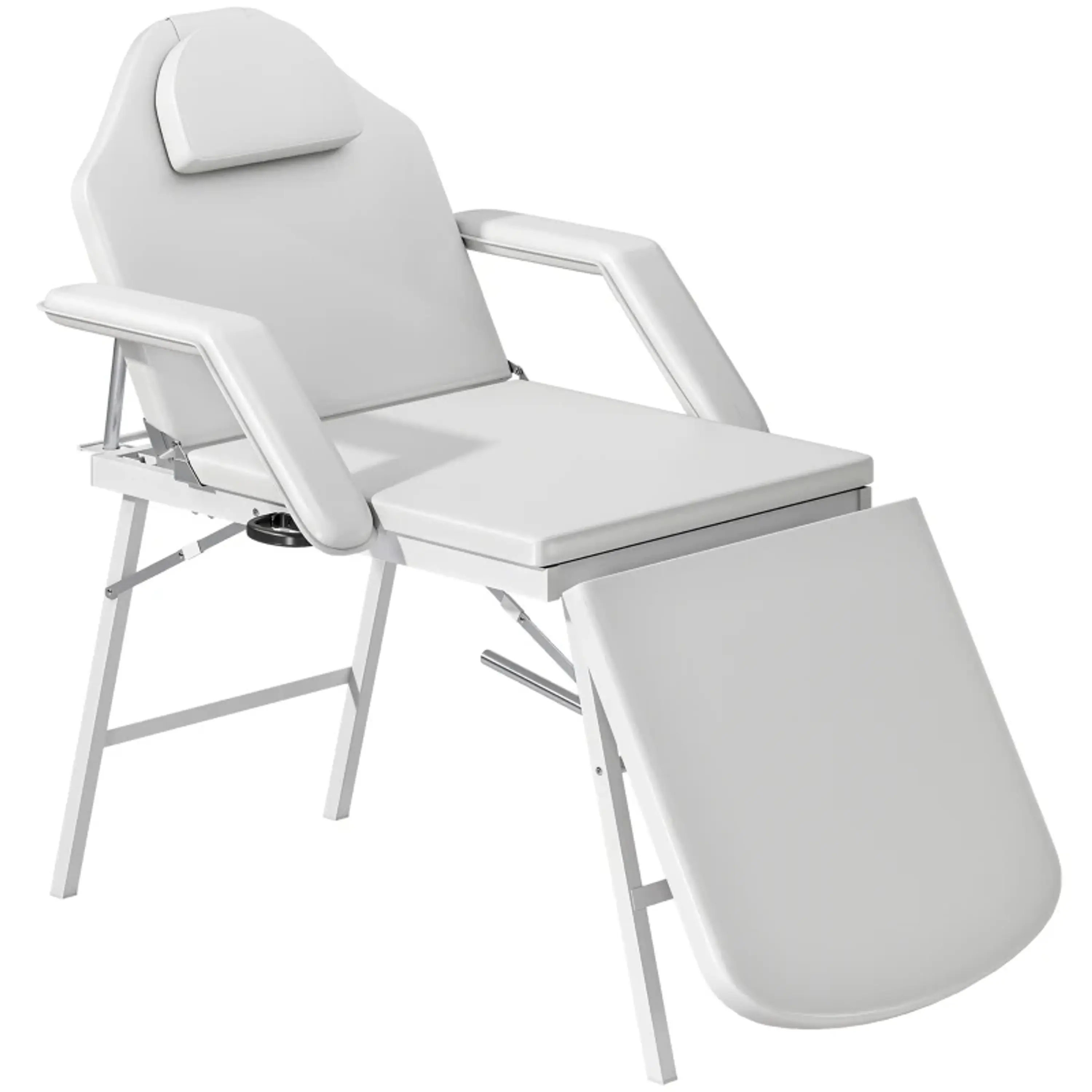 Marquesa de Massagem Dobrável Portátil de 3 Secções  Branca 1