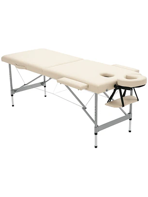 Marquesa de Massagem Dobrável liga de alumínio 185x70x58-82 cm