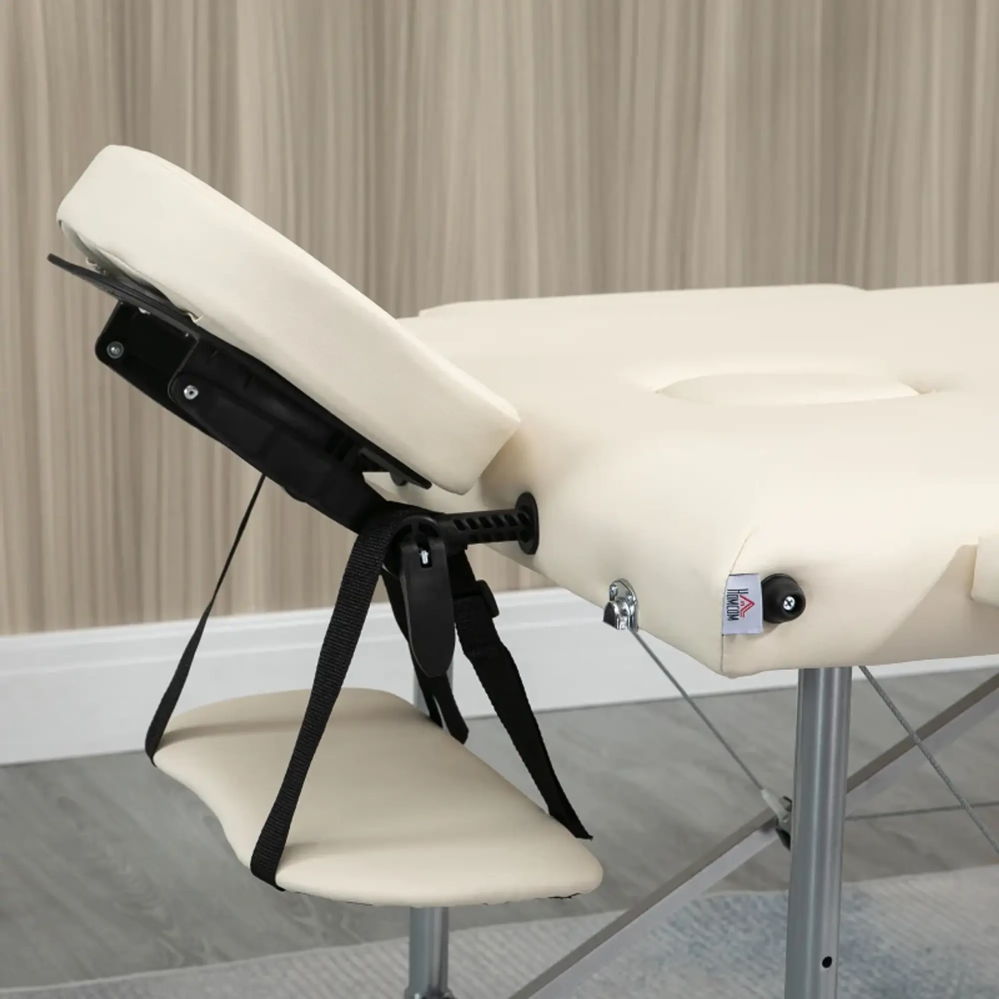 Marquesa de Massagem Dobrável liga de alumínio 185x70x58-82 cm 6