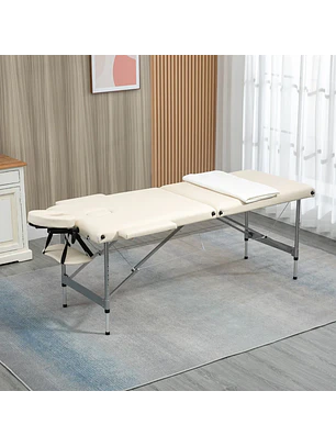 Marquesa de Massagem Dobrável liga de alumínio 185x70x58-82 cm