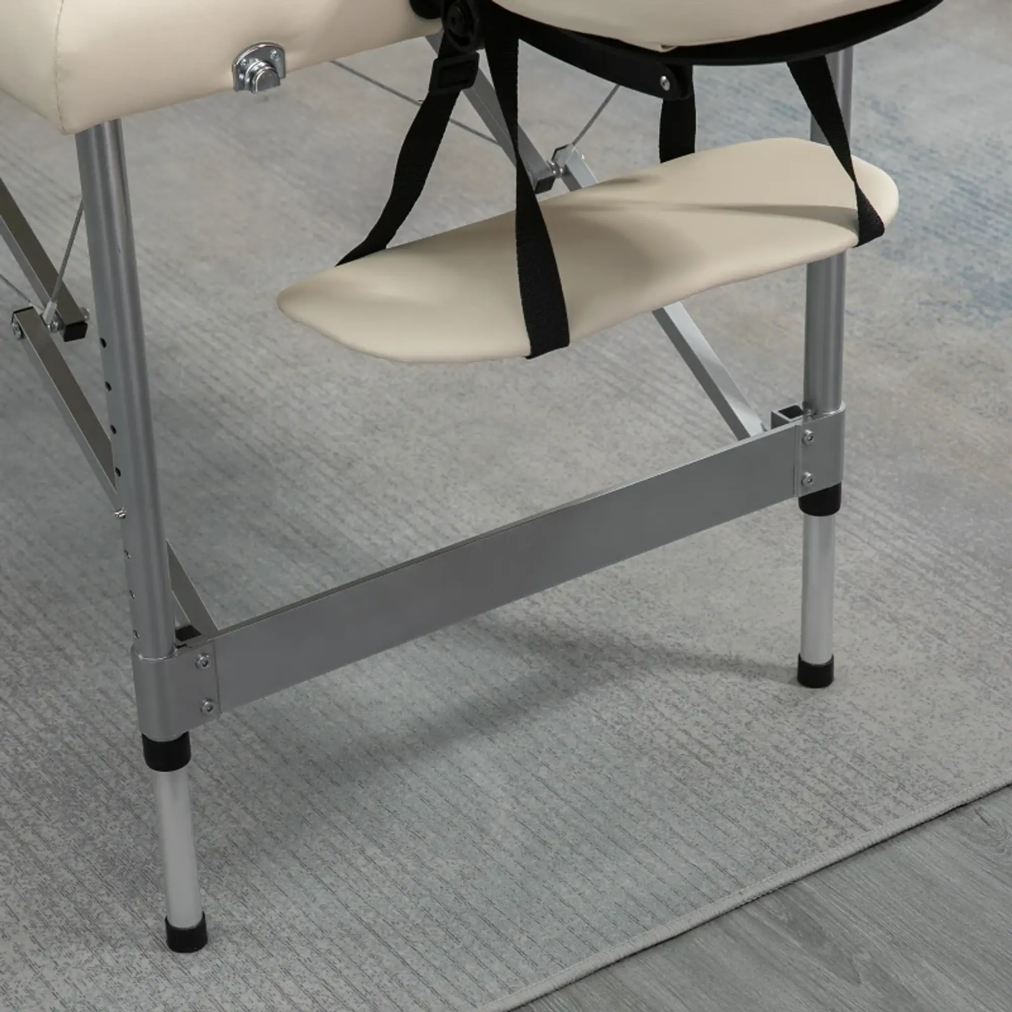 Marquesa de Massagem Dobrável liga de alumínio 185x70x58-82 cm 10