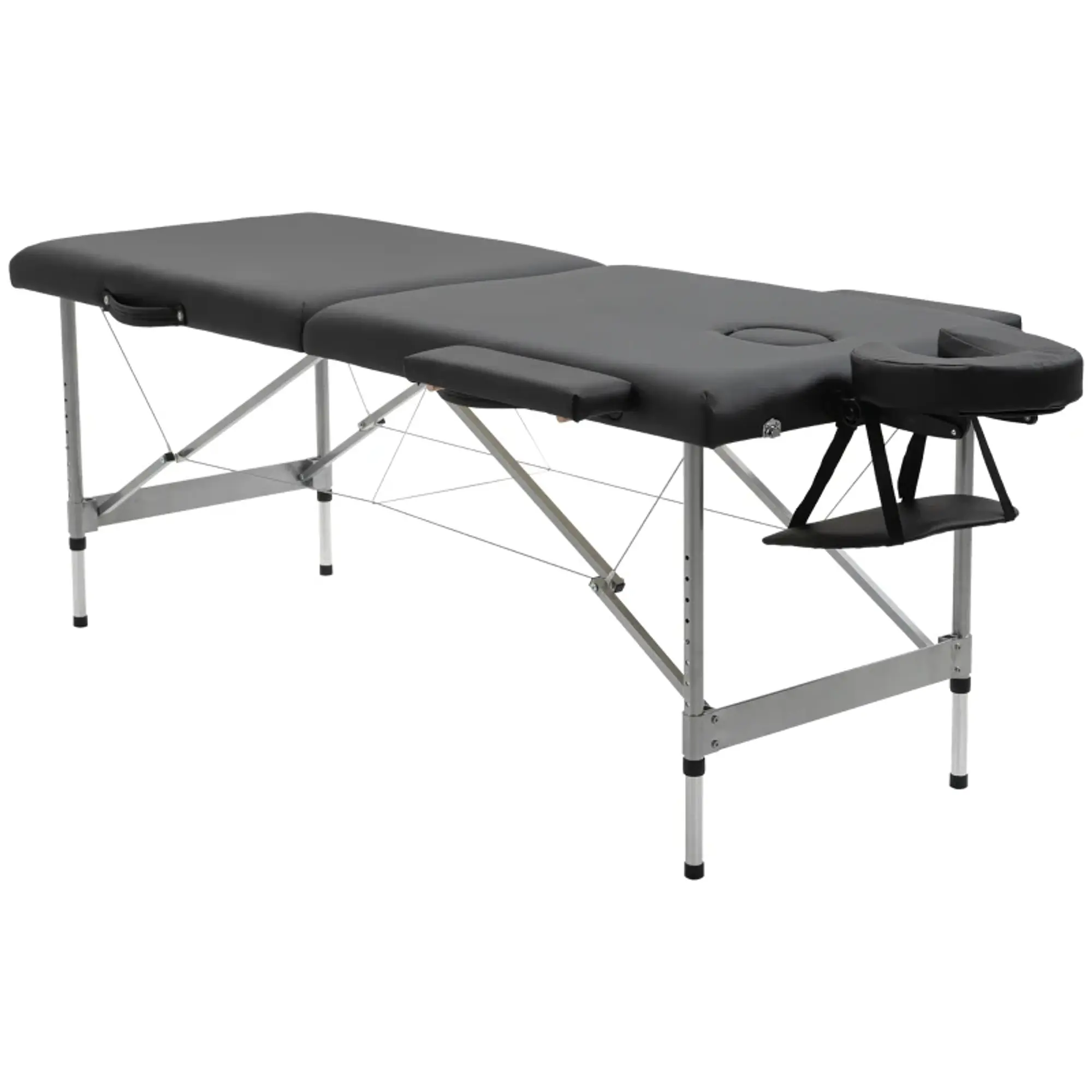 Marquesa de Massagem Dobrável liga de alumínio 185x70x58-82 cm 3