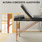 Marquesa de Massagem Dobrável Portátil - Preto - Thumbnail 5