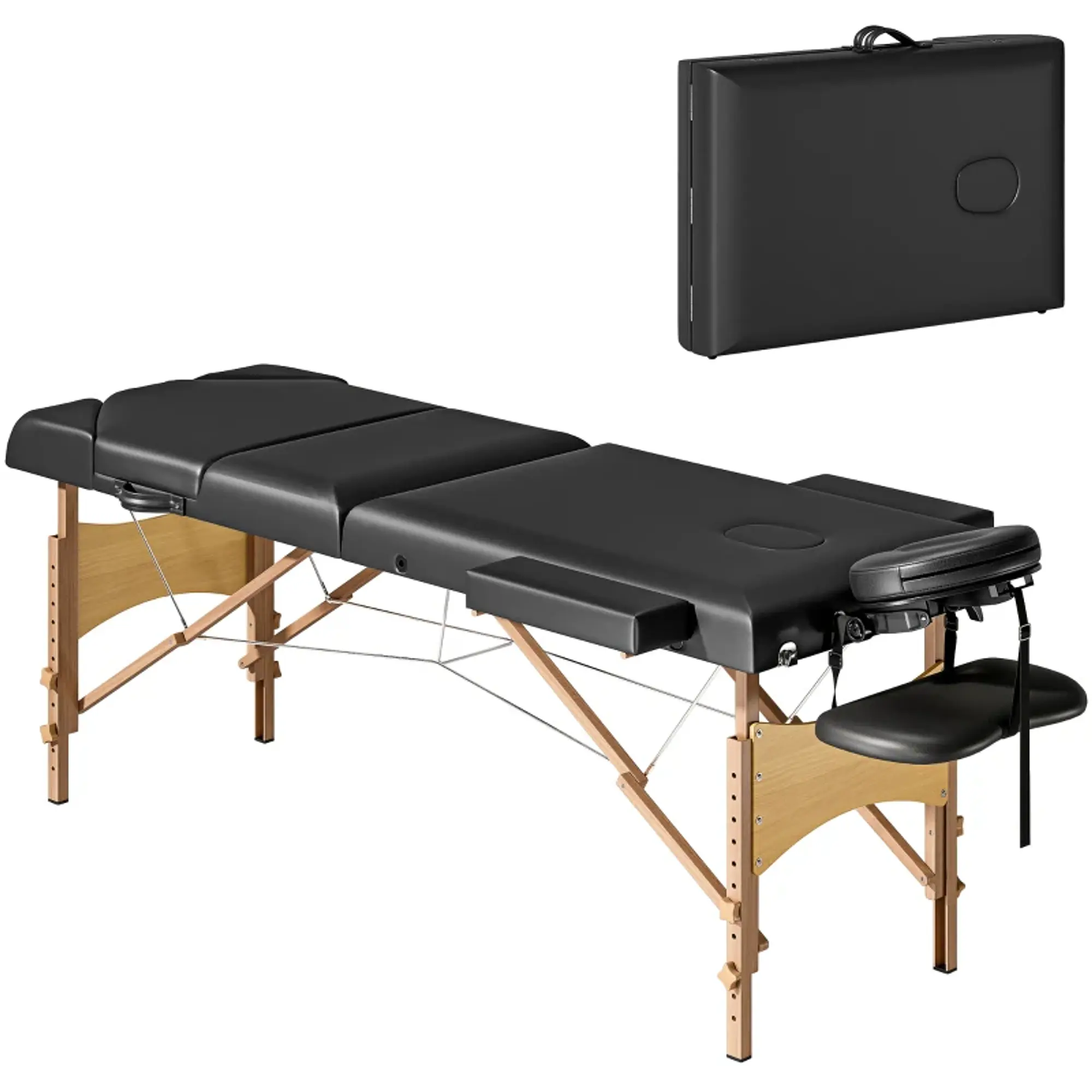 Marquesa de Massagem Dobrável Portátil - Preto 8