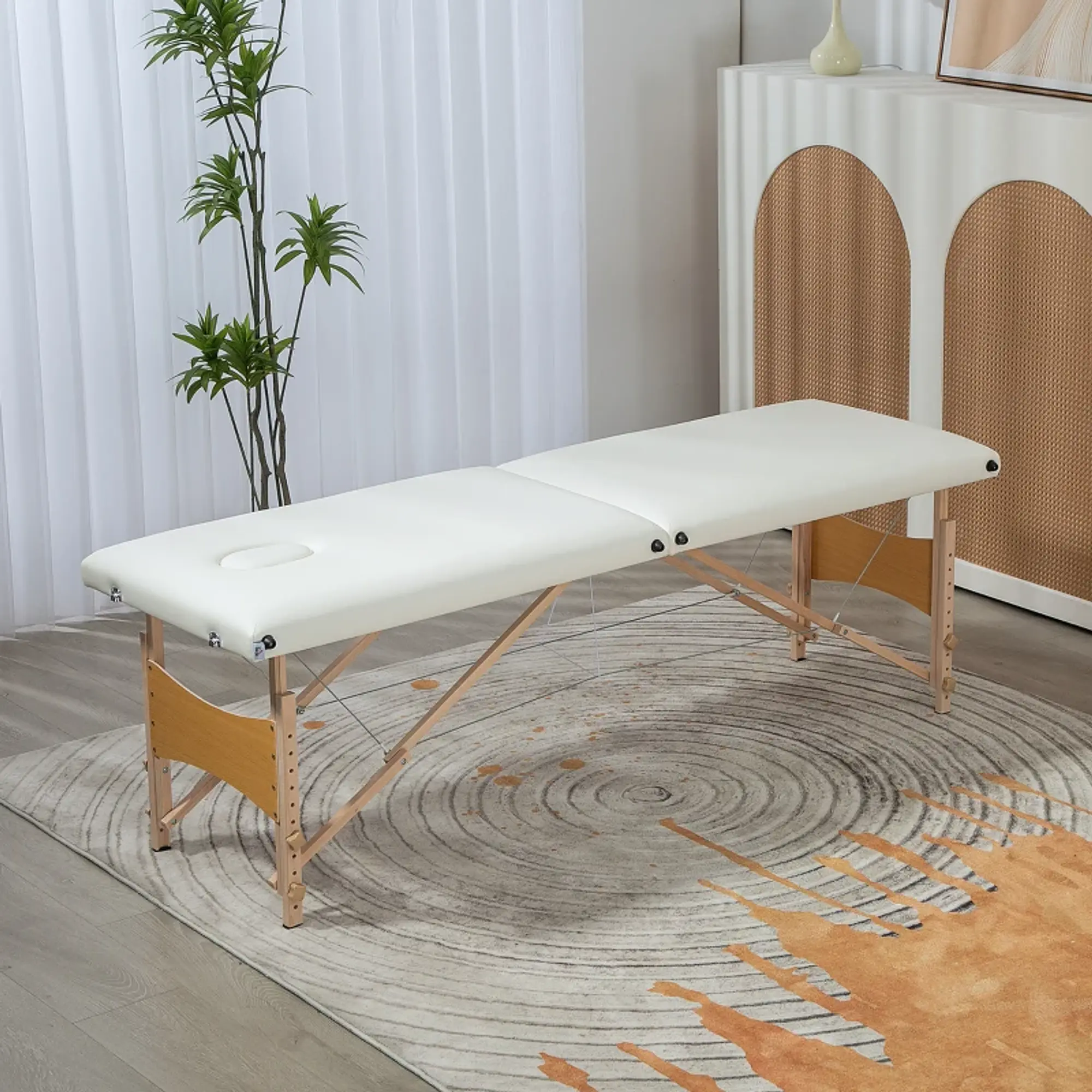 Marquesa de Massagem Dobrável Portátil  186x60x61-87 cm  2